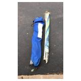 BEACH UMBRELLA AND CAMPING CHAIR
