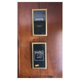 'RELAY CLUB' 2 PC FRAMED WHISKEY ART
