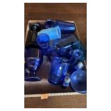 COLLECTION OF ASST COBALT BLUE GLASSWARE