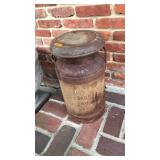 VNTG LONGACRE GALVANIZED MILK CAN