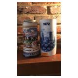 2 COMMEMORATIVE OLYMPIC BEER STEINS