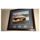 SAM LYONS SITTIN PRETTY PRINT & STAMPS FRAMED