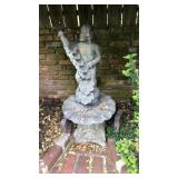 2PC CONCRETE CHERUB GARDEN STATUE