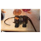 ANTIQUE BRASS & LEATHER BINOCULARS