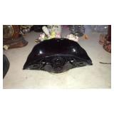 RUBY RED ART GLASS CENTERPIECE BOWL