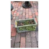 CONCRETE CHERUB RECTANGLE PLANTER