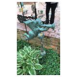 VNTG COPPER CHERUB WEATHERVANE