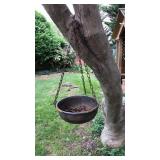 COPPER HANGING PLANTER BASKET