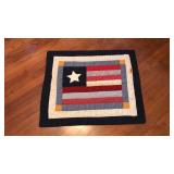 AMERICAN FLAG QUILT PILLOW CASE