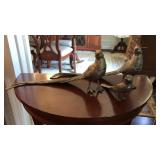 3 PC SILVER PLATED PHEASANT GROUP