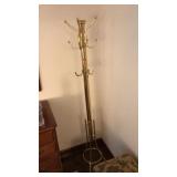 5FT BRASS HALL TREE