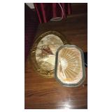 2 VINTAGE SHADOW BOXES BOTH DAMAGED GLASS