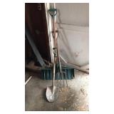 SHOVEL, RAKE AND SNOW SHOVEL