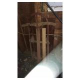 VNTG. METAL AND WOOD SLED