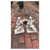PAIR OF ORIENTAL STATUES