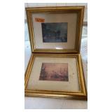 PAIR OF FRAMED NEW YORK PRINTS: 1800'S