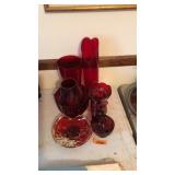 COLL OF RUBY RED GLASSWARE