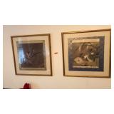 2 VINTAGE LITHOGRAPHS BY TOSA MITSUOKI