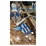 ELEC TOOTH BRUSH W/ SPARE HEADS, FLOSER, ETC
