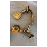 ANTIQUE BRASS DOOR KNOCKER