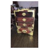 VNTG. ROSEWOOD JEWELRY CHEST