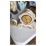 2 DECORATIVE MANTLE CLOCKS