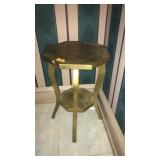 GOLD PAINTED SIDE TABLE 18'