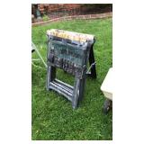 PAIR OF FOLDING SAWHORSES