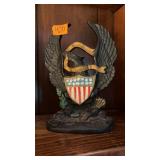 CAST IRON EAGLE BOOK END