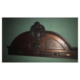 CARVED WOOD ANTIQUE ARCHITECTURAL PEDIMENT