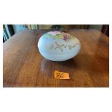 LEFTON HAND PAINTED LIDDED EGG TRINKET BOX