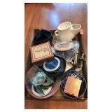 FLAT OF ASST HOUSEHOLD & DECOR / COLLECTIBLES