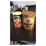 UNCLE BENS RICE TIN & QUAKER OATS TIN