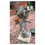 CONCRETE CHERUB GARDEN STATUE