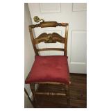 EAGEL PAINTED RUTCH SEAT CHAIR