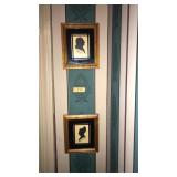 GEORGE & MARTHA WASHINGTON SILHOUETTE PORTRAIT
