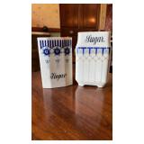 2 VINTAGE SUGAR JARS