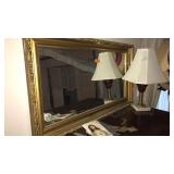 GOLD GILT FRAMED WALL MIRROR