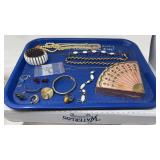 TRAY OF ASST VINTAGE LADIES JEWELRY