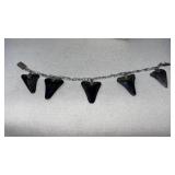 SILVER & SHARK TOOTH BRACELET