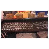 REED & BARTON STERLING CLASSIC ROSE FLATWARE SET