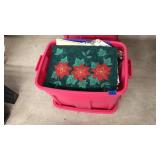 BOX OF ASST TABLE LINENS