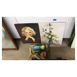 UNFRAMED (3) R MCADAMS OIL ON CANVAS