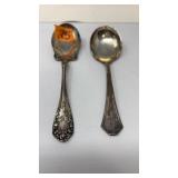2 STERLING SILVER SPOONS