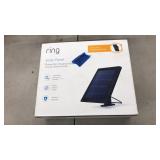 RING SOLAR PANEL CHARGER