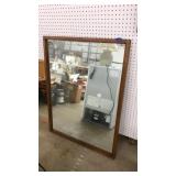 WOOD FRAMED WALL MIRROR