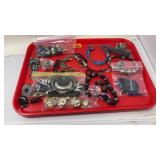 TRAY OF ASST CUSTUME JEWELRY