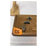 3 SILVER & TURQUOISE RINGS