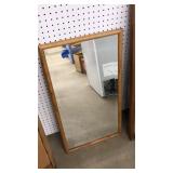 BEVEL EDGE WOOD FRAMED MIRROR