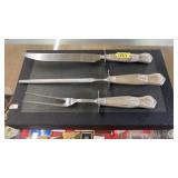 SILVER PLATE CARVING SET